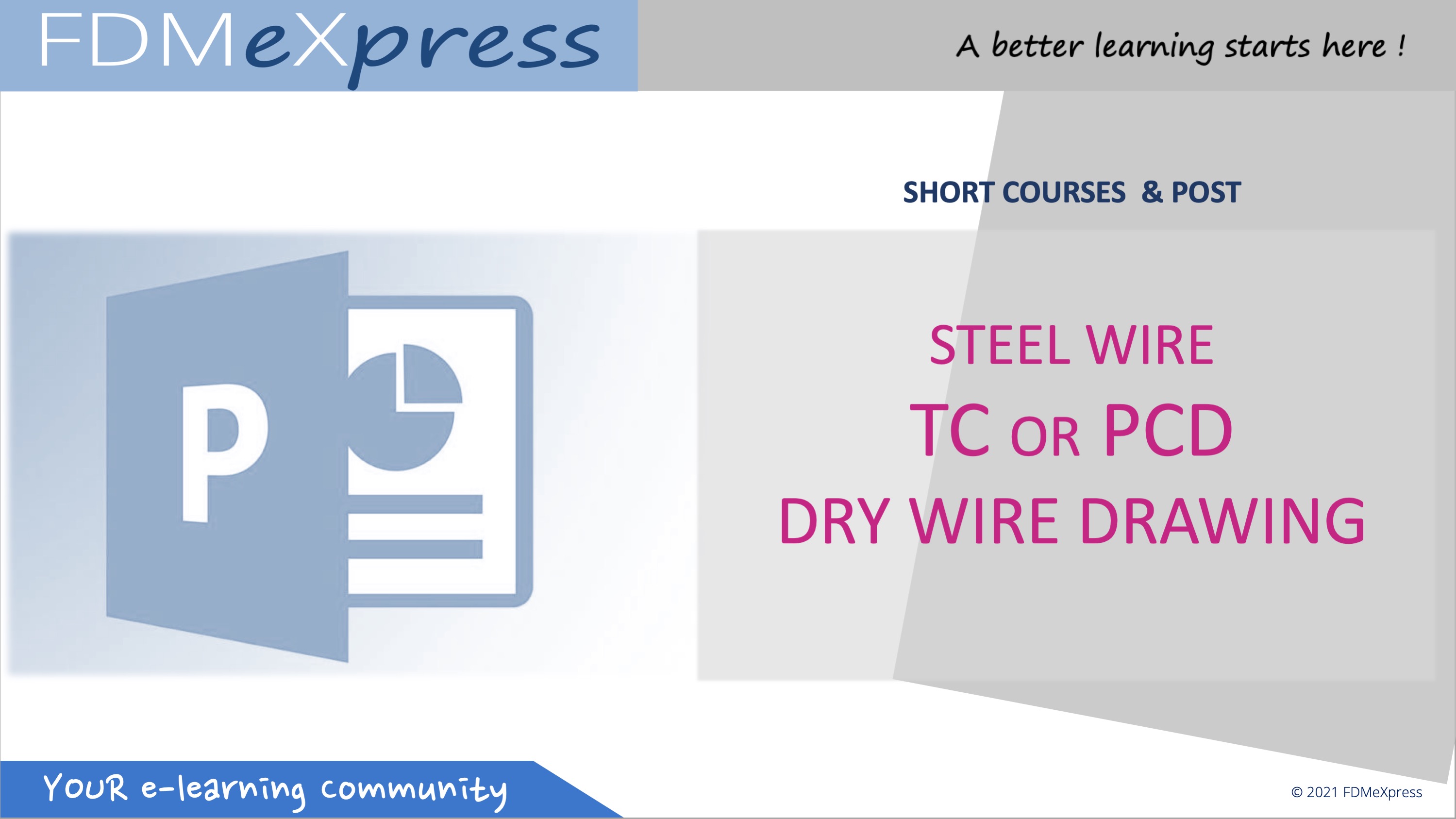Steel Wire - TC or PCD dies for dry wire drawing